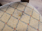 Four Vintage Art Nouveau Style Oak Dining Chairs Upholstered Seats and Backs