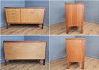 Mid Century Stag Sideboard TV Media Credenza Raised Leg Retro Chic