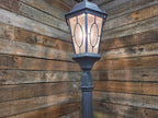 Vintage Metal Floor Standing Street Lamp Post 7'7" tall