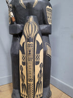Large 47" Hand Carved Fijian Fertility Statue Interior Design Piece Tribal Art