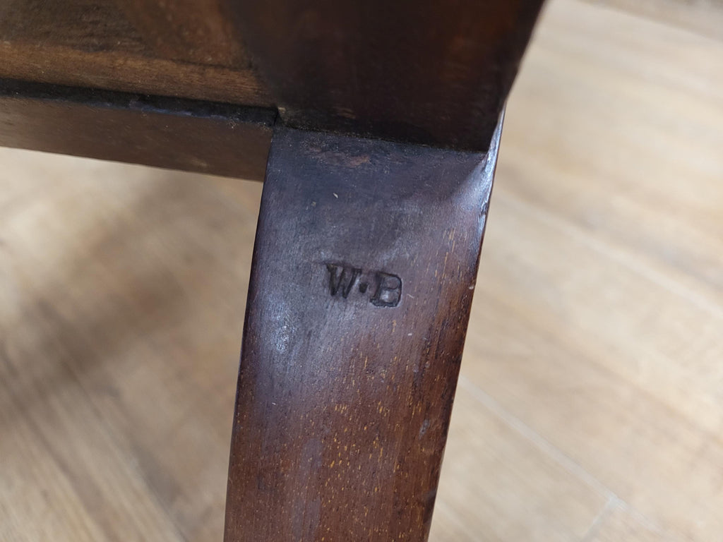 Victorian Mahogany Tall Back Fireside Chair Floral Upholstery Original Castors