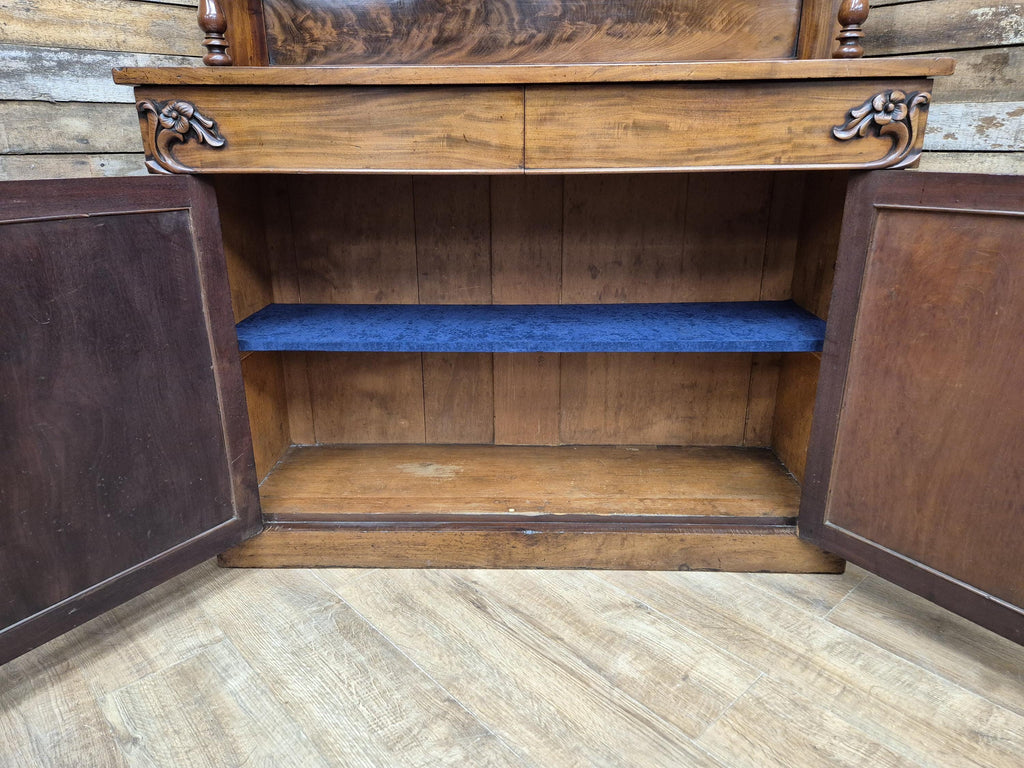 Antique 19th Century Mahogany Chiffonier Sideboard Circa 1870