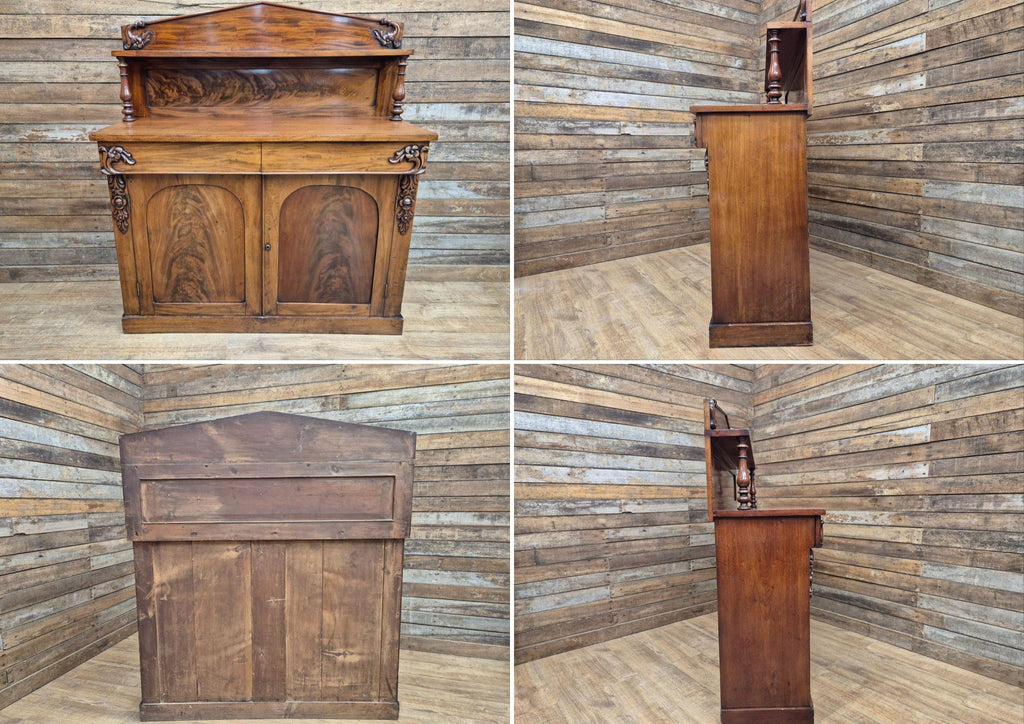 Antique 19th Century Mahogany Chiffonier Sideboard Circa 1870