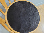 Mid Century Blonde Bentwood Desk Chair Cowhorn Design Cow Hide Seat