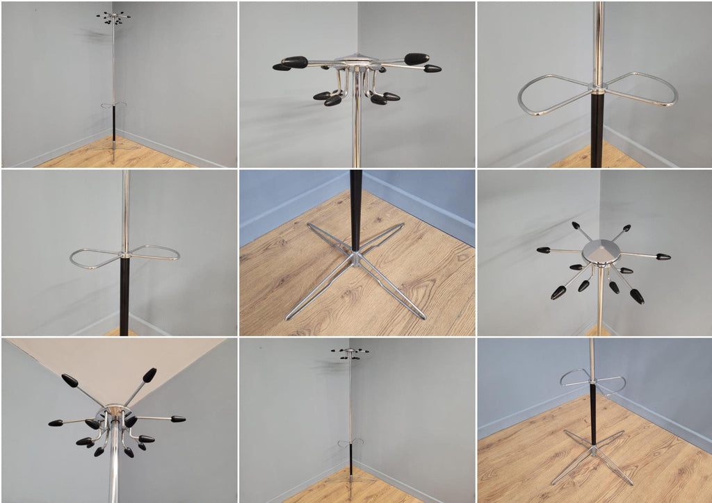 Mid Century Atomic Aluminium Coat Stand Coat Rack Hall Stand Umbrella Stand