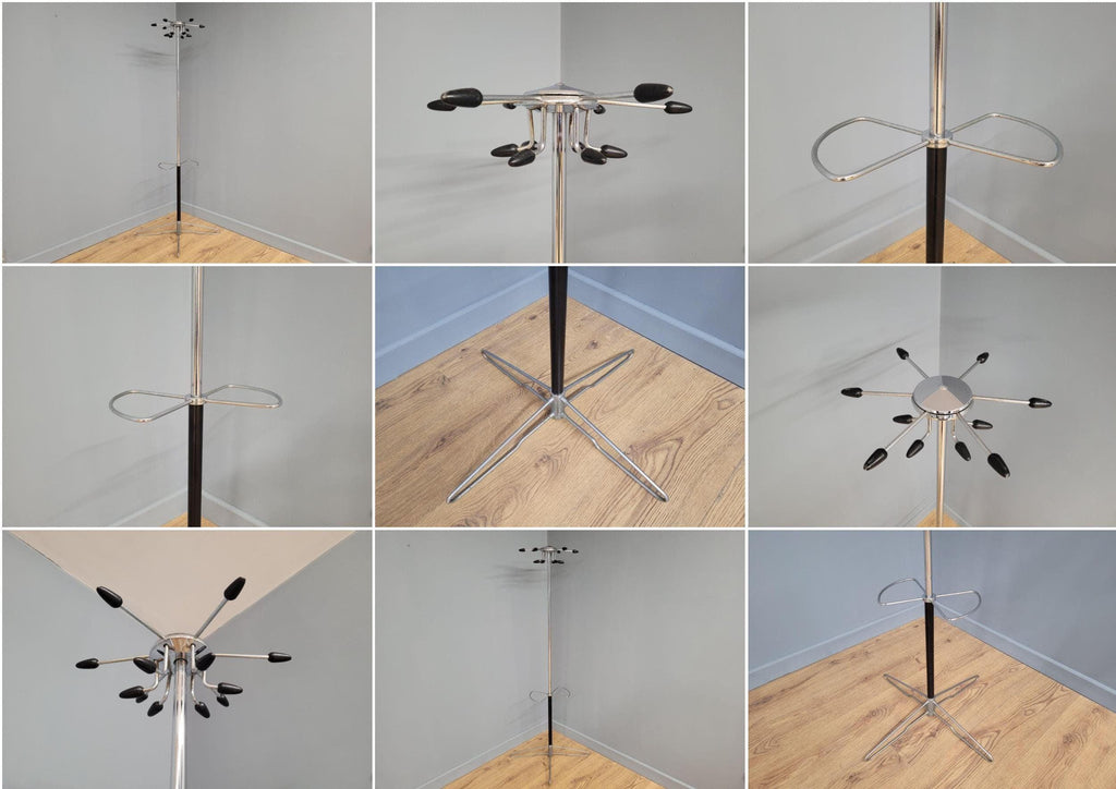 Mid Century Atomic Aluminium Coat Stand Coat Rack Hall Stand Umbrella Stand