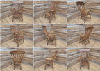 Antique Distressed Country House Lath Back Grandfather Oak And Elm Windsor Chair