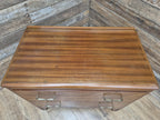 Vintage Chic Deep Bottom Drawer Mid Century Lebus Two Drawer Chest of Drawers