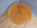 Mid Century Circular Blonde Coffee Table On Tapered Legs Retro Chic