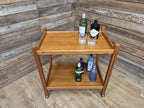 Two Tier Mid Century Drinks Cocktail Trolley Retro Home Bar