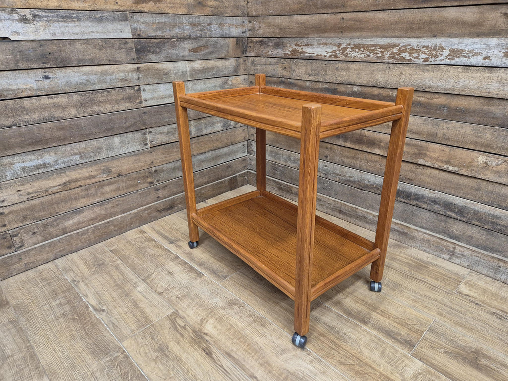 Two Tier Mid Century Drinks Cocktail Trolley Retro Home Bar