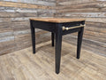 Victorian Mahogany Kitchen Table Black Painted Frame With Drawer Brass Handle
