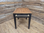 Victorian Mahogany Kitchen Table Black Painted Frame With Drawer Brass Handle