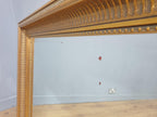 Large Vintage Mantle Wall Mirror Ornate Gold Framed Bevel Edge Distressed Glass