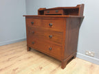 Antique Victorian Oak 2 Over 2 Dresser Chest of Drawers Wash Stand