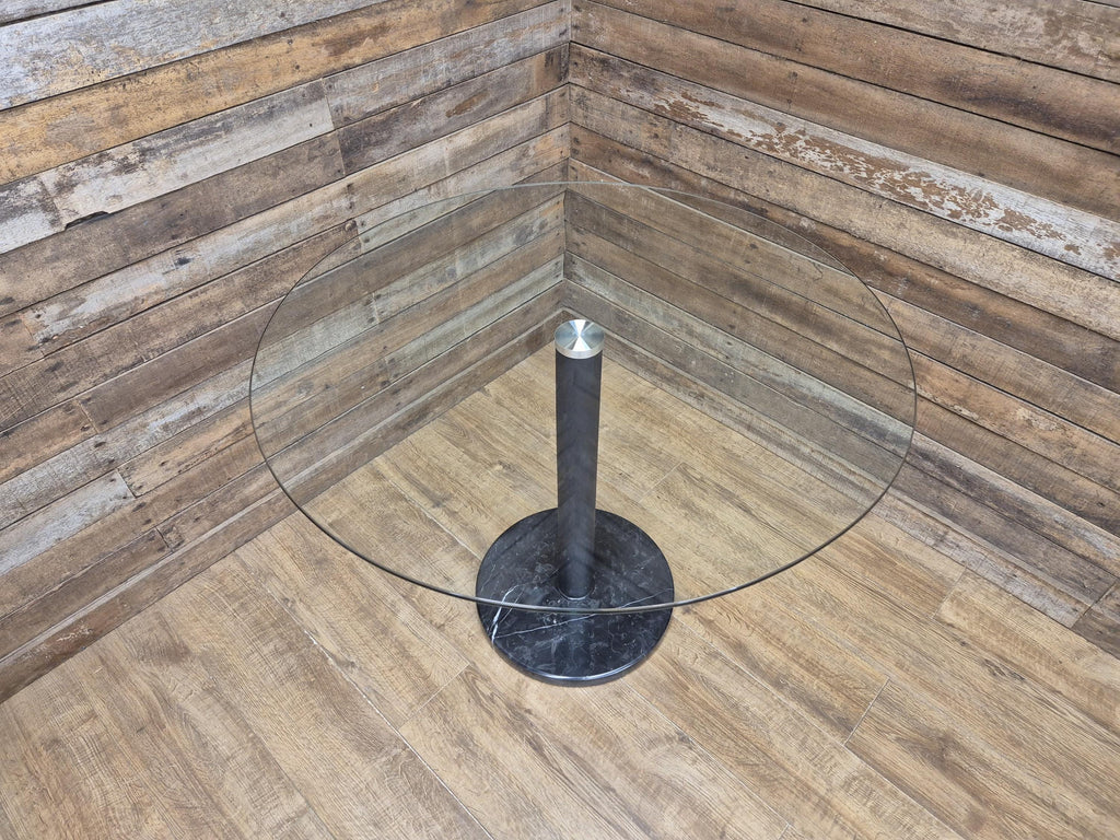 John Lewis Enzo Black Marble And Glass 4 Seater Dining Table Modern Designer