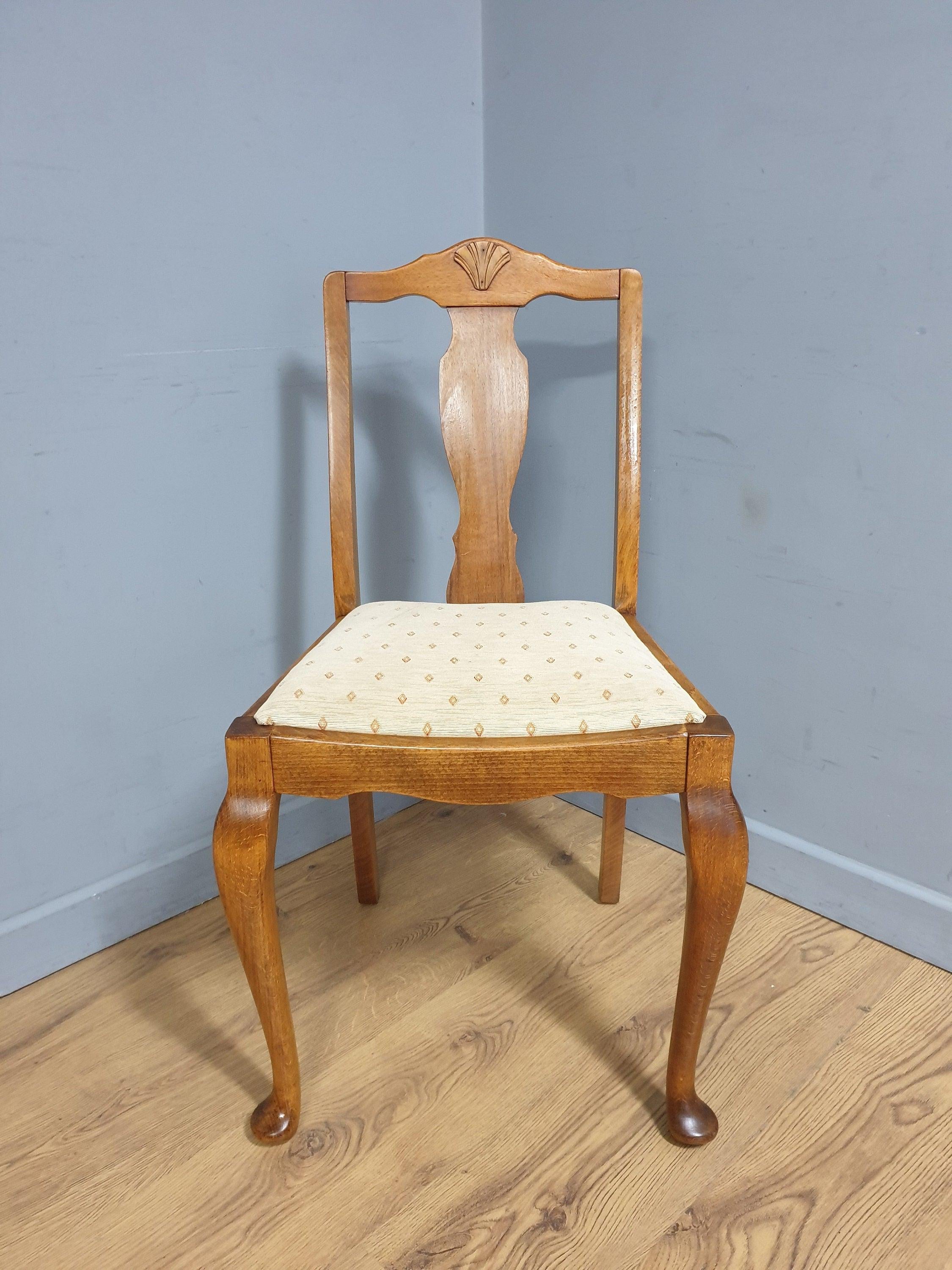 Single Ercol Vintage Pad Foot Splat Back Hall Chair