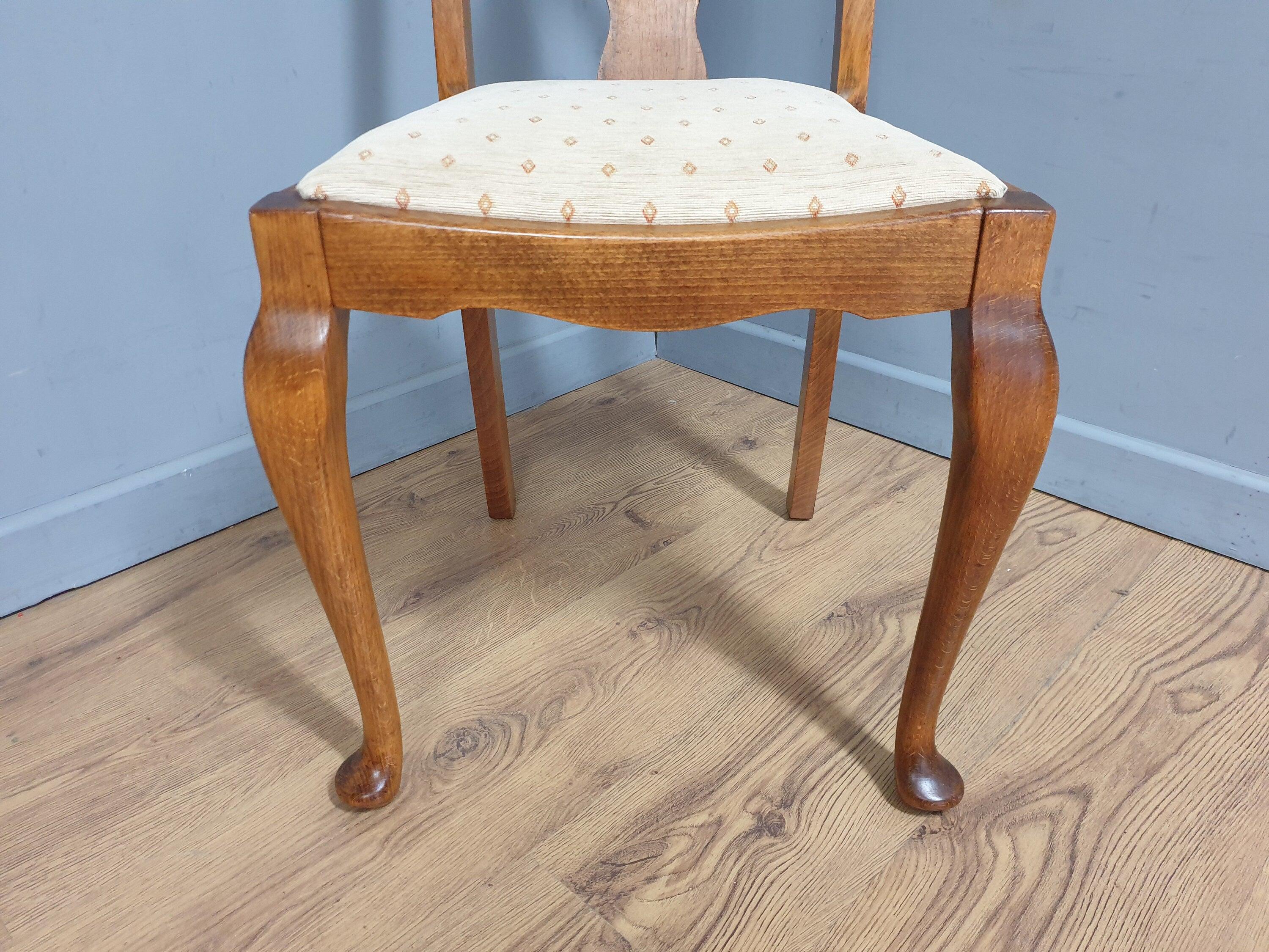 Single Ercol Vintage Pad Foot Splat Back Hall Chair