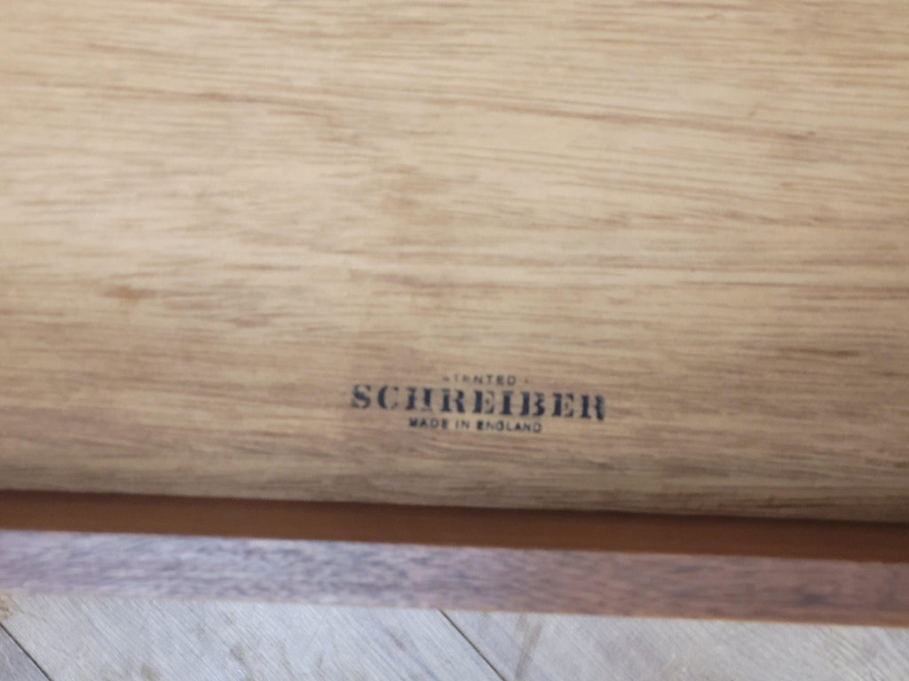 Three Drawer Mid Century Schreiber Vintage Chest of Drawers Pin Legs