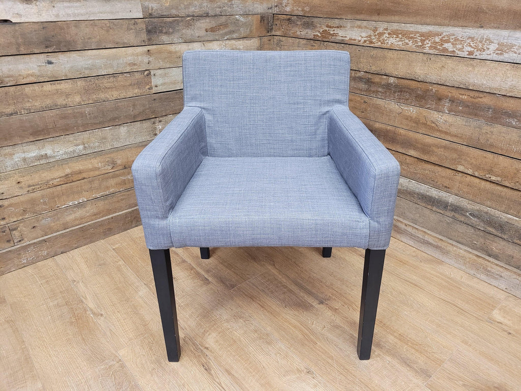 Grey Fabric Padded Chair Ideal Bedroom Office Desk Chair