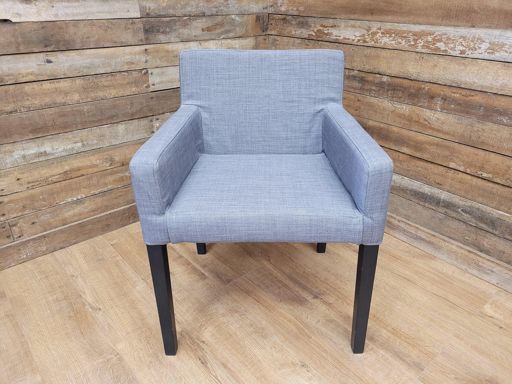 Grey Fabric Padded Chair Ideal Bedroom Office Desk Chair