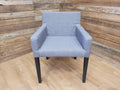 Grey Fabric Padded Chair Ideal Bedroom Office Desk Chair