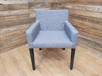 Grey Fabric Padded Chair Ideal Bedroom Office Desk Chair