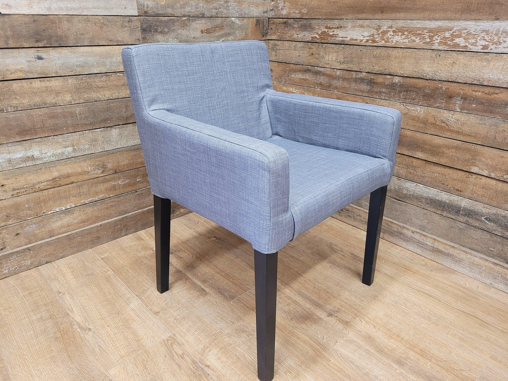 Grey Fabric Padded Chair Ideal Bedroom Office Desk Chair