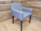 Grey Fabric Padded Chair Ideal Bedroom Office Desk Chair