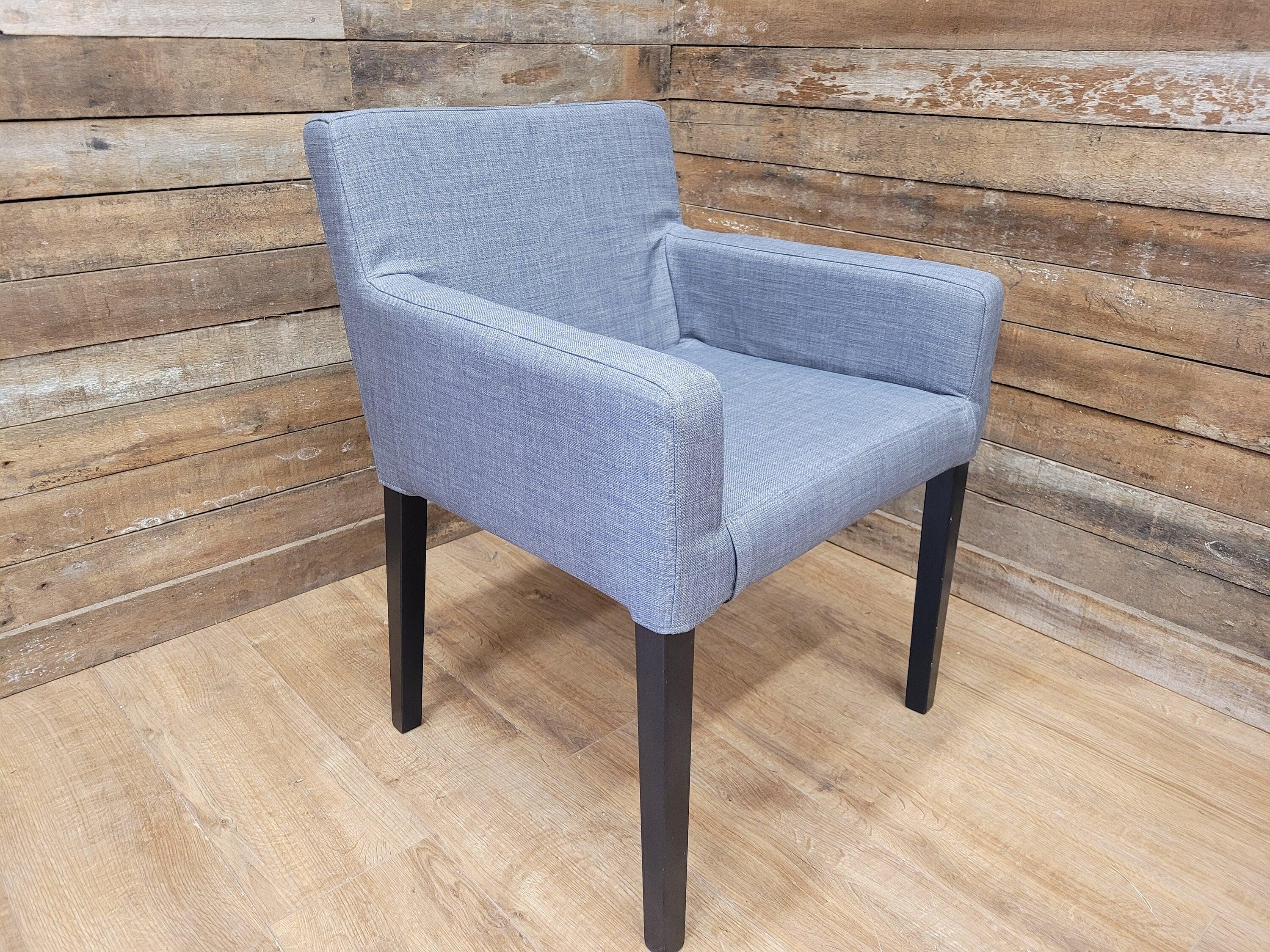 Grey Fabric Padded Chair Ideal Bedroom Office Desk Chair