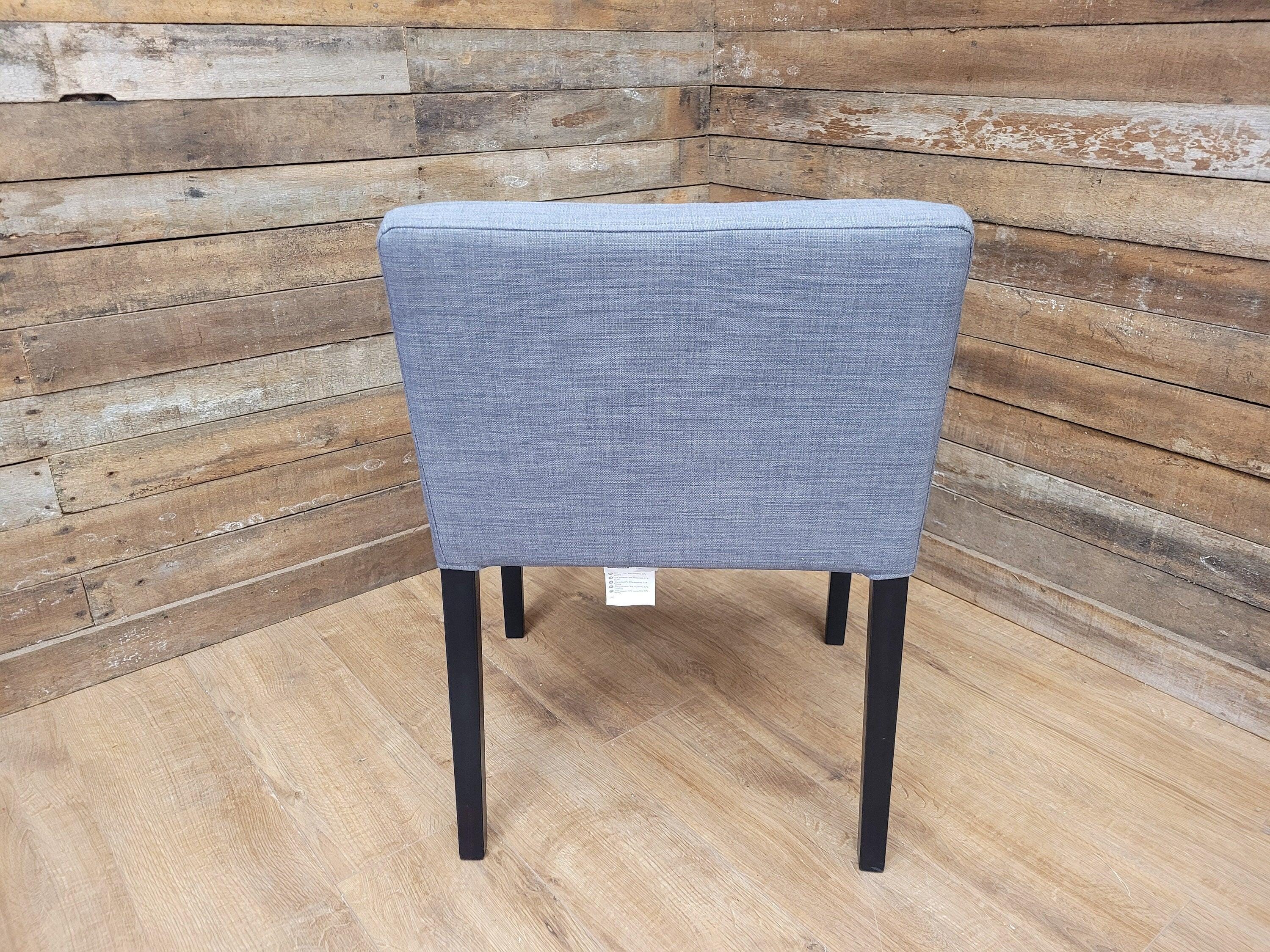 Grey Fabric Padded Chair Ideal Bedroom Office Desk Chair
