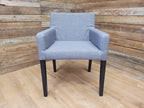 Grey Fabric Padded Chair Ideal Bedroom Office Desk Chair
