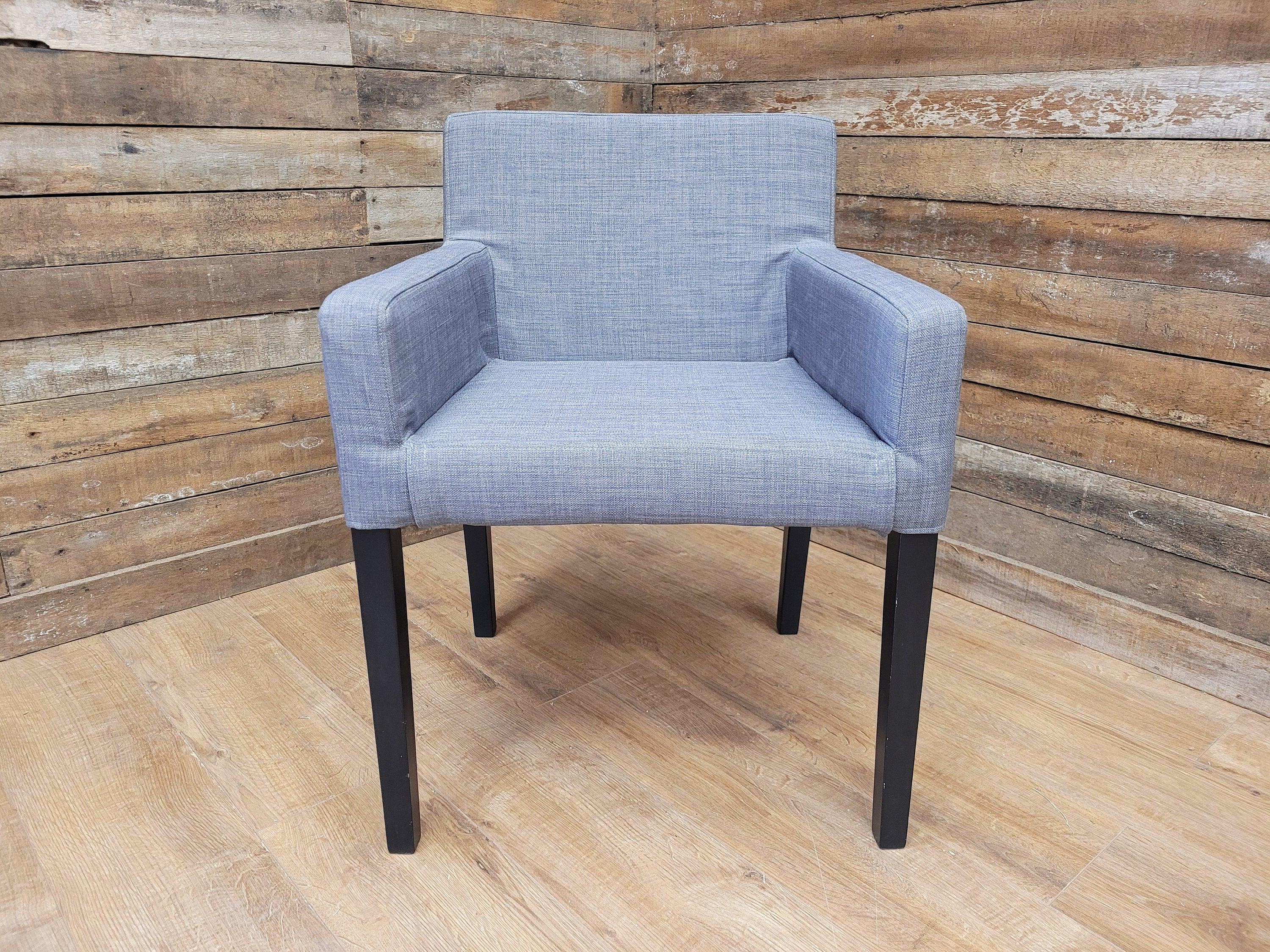 Grey Fabric Padded Chair Ideal Bedroom Office Desk Chair