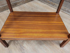 Mid Century Danish Influenced Teak Two Tier Occasional Coffee Side Table