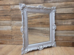 Vintage Silver Gilt Style Resin Rococo Baroque French Style Mirror