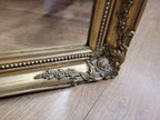 Vintage Gold Gilt Style Large Wood And Plaster Framed Over Mantle Wall Mirror