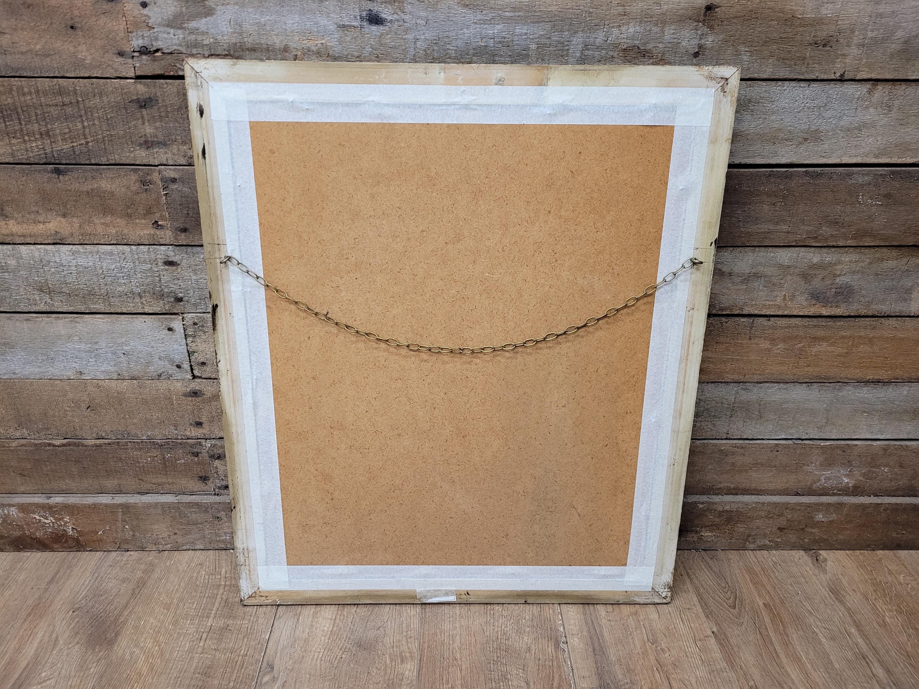 Vintage Gold Gilt Style Large Wood And Plaster Framed Over Mantle Wall Mirror