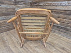 Mid Century Ercol Blonde Original Elm Windsor Armchair Model 203 Elm Beech