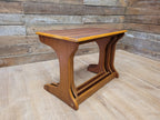 Mid Century Teak Nesting Tables Retro Chic Danish Inspired