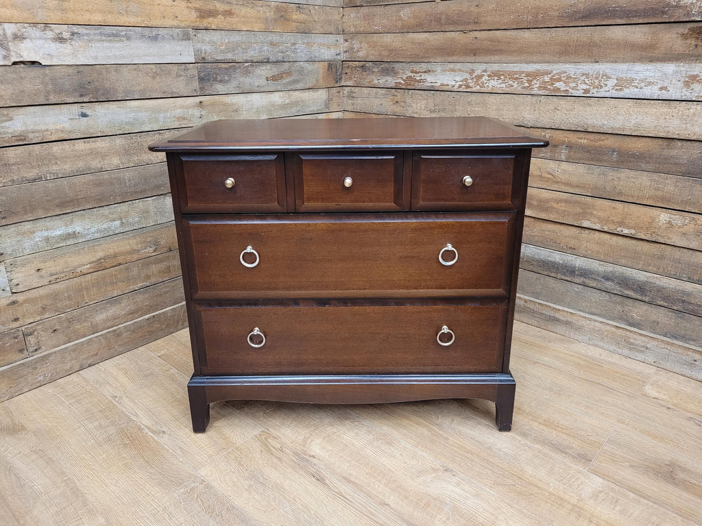 Mid Century Stag Five Drawer Chest 3 Over 2 Chest Of Drawers