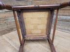 Antique Mahogany Framed Edwardian Hall Bedroom Chair Designer Fabric