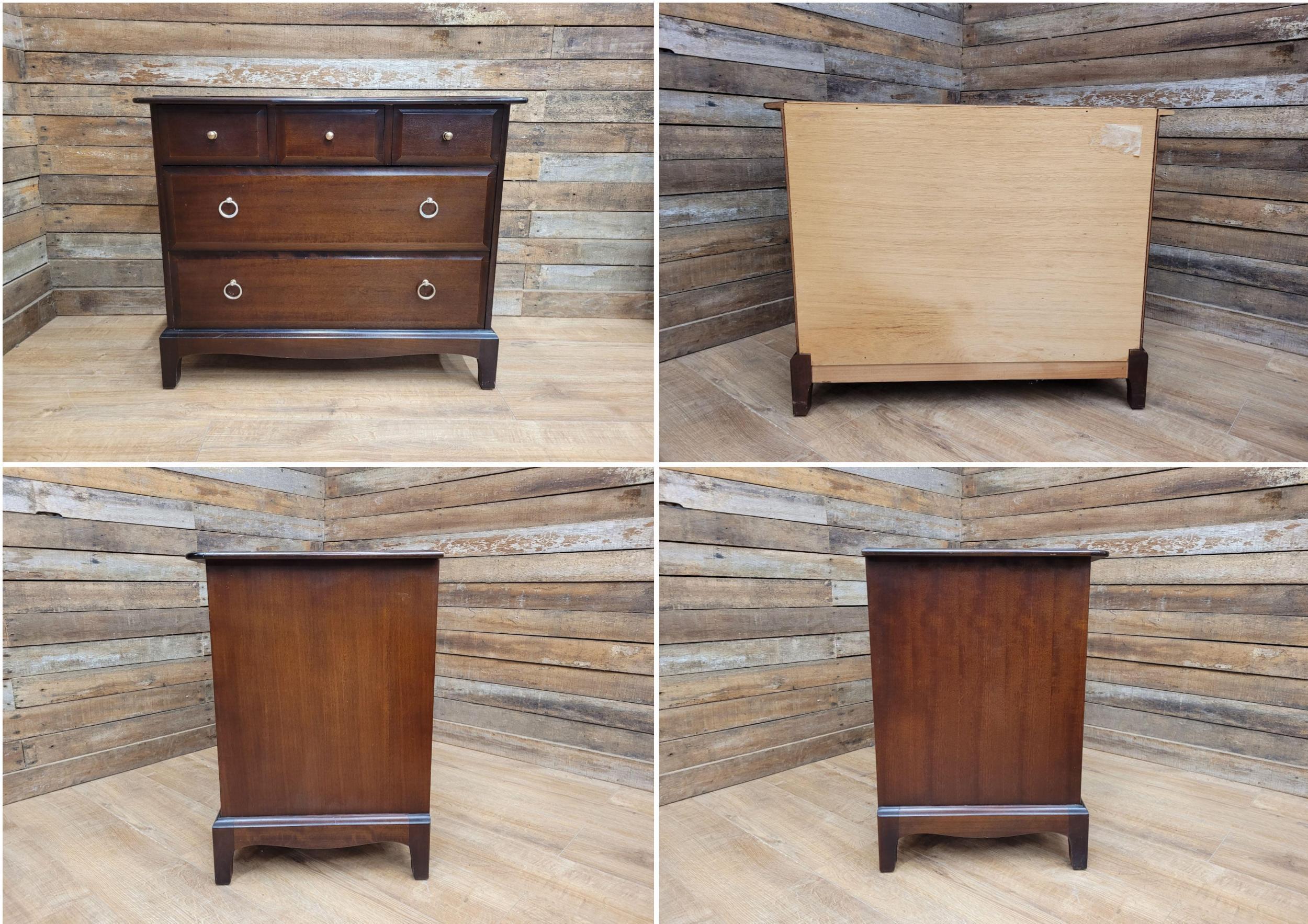 Mid Century Stag Five Drawer Chest 3 Over 2 Chest Of Drawers