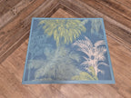 Mid Century Danish Influenced Teak Decoupaged Up Cycled Side Table Afromosia