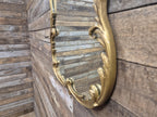 Vintage Rococo Gold Gilt Style Ornate Mantle Wall Mirror