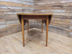 Vintage Teak Drop Leaf Dining Table Pin Legs Mid Century Retro Chic