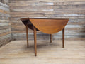 Vintage Teak Drop Leaf Dining Table Pin Legs Mid Century Retro Chic