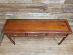 Vintage Rosewood Style Console Table 3 Drawer Oriental Hall Sofa Table
