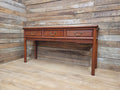 Vintage Rosewood Style Console Table 3 Drawer Oriental Hall Sofa Table