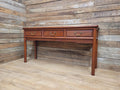 Vintage Rosewood Style Console Table 3 Drawer Oriental Hall Sofa Table