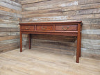 Vintage Rosewood Style Console Table 3 Drawer Oriental Hall Sofa Table
